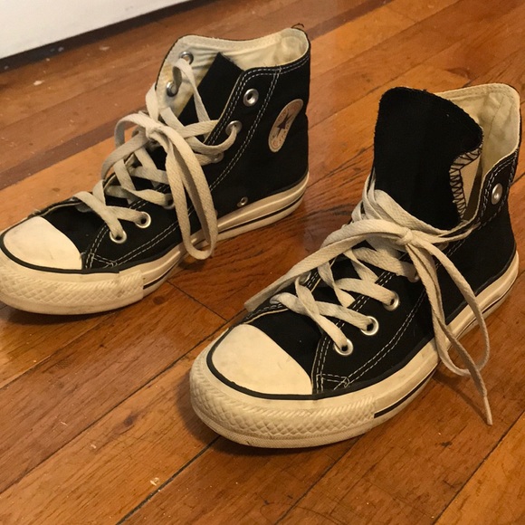 used black high top converse